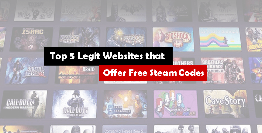 Top 5 Legit Websites that offer Free Steam Codes in April 2020