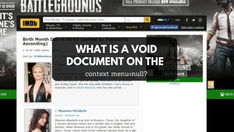 void document on the context menu