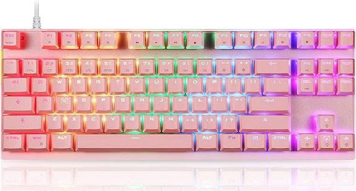 Motospeed Mechanical Pink Keyboard
