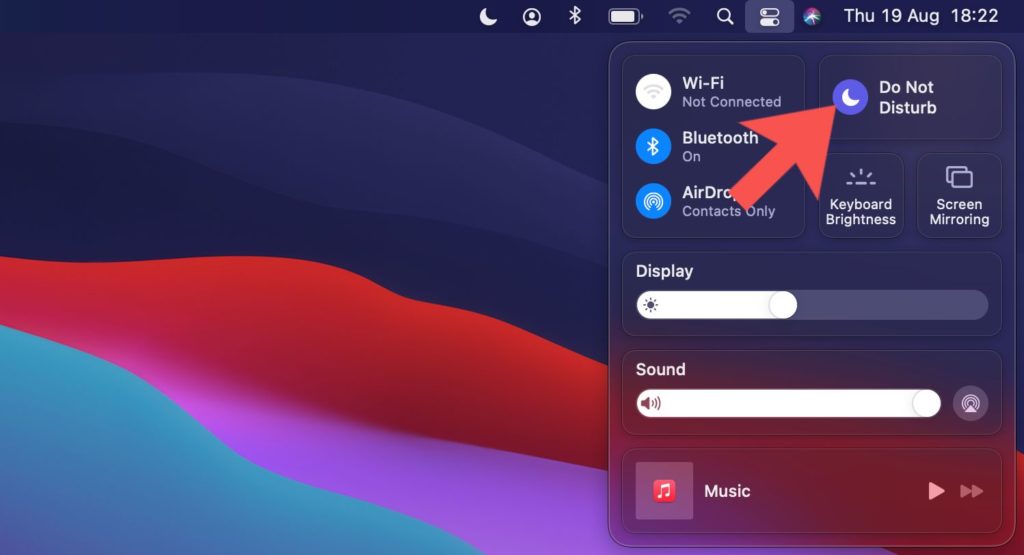 set  do not disturb on your Mac