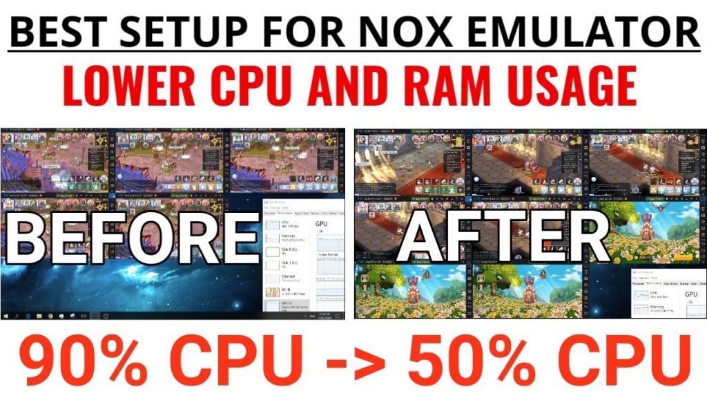 Increase CPU and RAM allocation in the NOX emulator