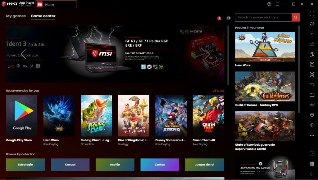 Install the latest version of the MSI gaming app