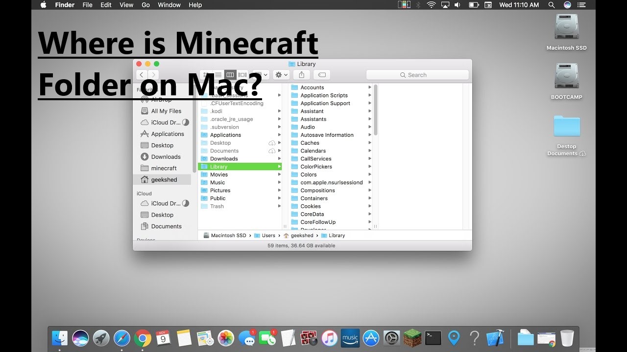 Where is Minecraft Folder on Mac